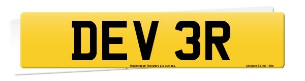 Registration number DEV 3R